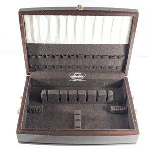 1951 Pacific Silver Cloth lined cutlery case, silver plated flatware storage box